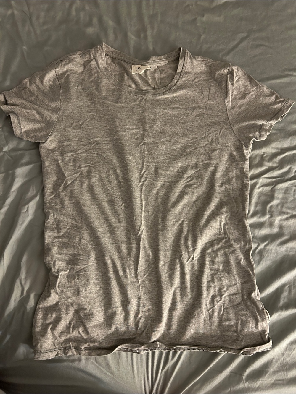 Women's Classic Crew Neck Short Sleeve Tee - Heather Gray